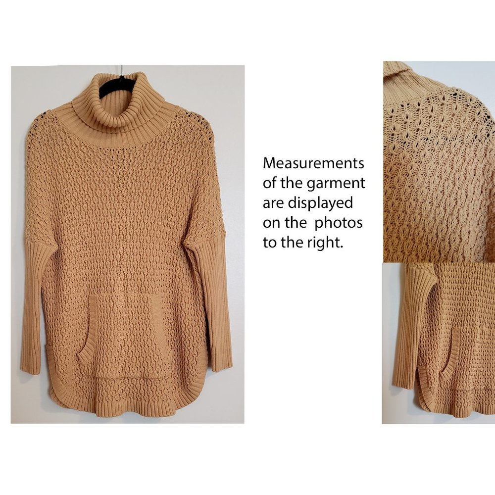 Turtle Neck Cable Knit Sweater - Size M (EUC)